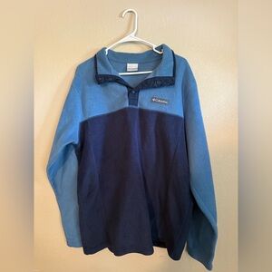 Columbia Two-Tone Blue Pullover Women’s Sweater Shirt L